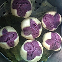 花样紫薯馒头~的做法_【图解】花样紫薯馒头