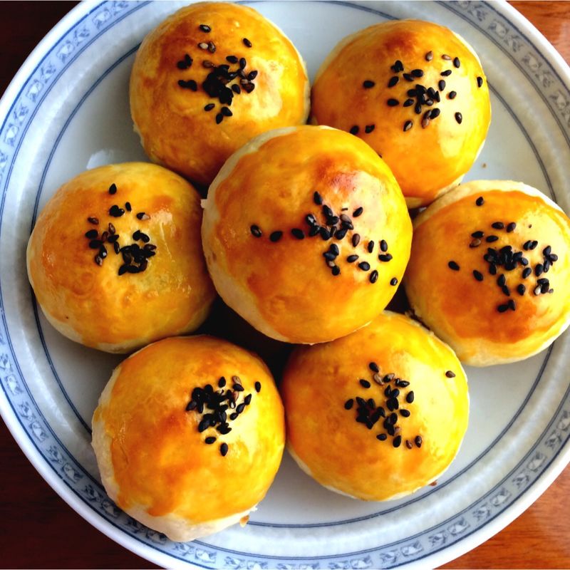 紫薯月饼 #中式点心开启你的回忆#的做法图解1