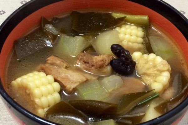 排骨海带冬瓜汤的做法_【图解】排骨海带冬瓜