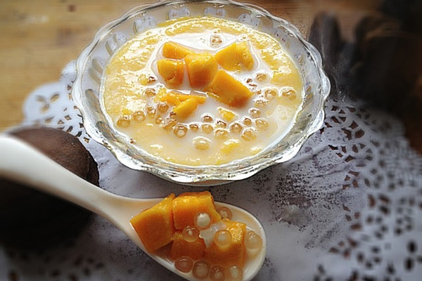 懒人椰香芒果西米露的做法_【图解】懒人椰香芒果西米露怎么做如何做好吃_懒人椰香芒果西米露家常做法大全_昊昊妈妈的厨房_豆果美食