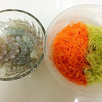 葫芦瓜鲜虾蛋糕的做法图解1