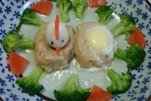 鲜虾鸡茸饼蒸鹌鹑蛋(做法食谱)的宝宝_【图解十五天减肥食谱图片
