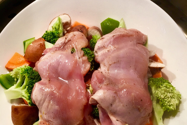 减脂餐鸡腿肉蒸鲜蔬智能瘦身v智能腰带图片