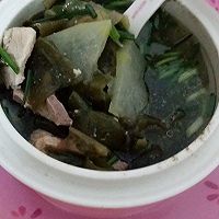 海带冬瓜猪肝瘦肉汤的做法图解1