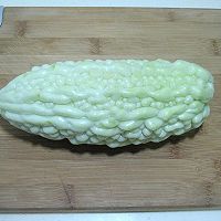 鸡蛋苦瓜豆皮的做法图解1