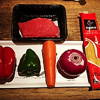 黑椒牛肉意大利面的做法图解1