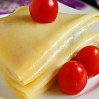 苹果鸡蛋饼的做法图解1