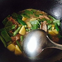 扁豆焖肉的做法图解2