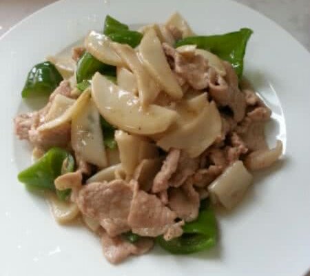 鸡腿菇滑肉片的做法