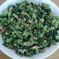雪里红肉沫的做法图解1