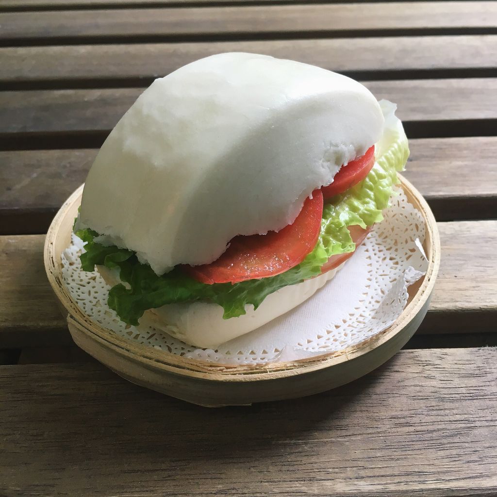蒸微馒头汉堡