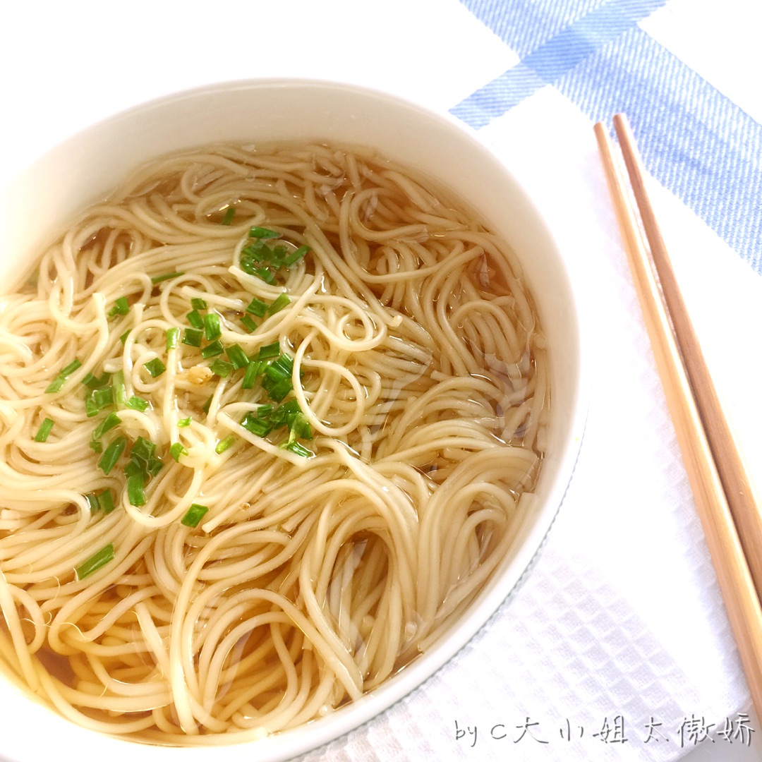 葱油汤面的做法