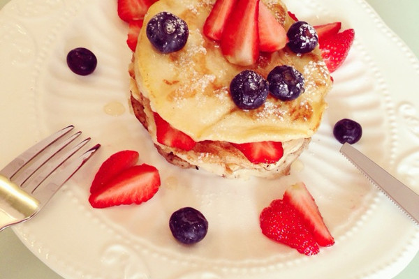 pancakes美式煎饼-yummy水果煎饼的做法_【