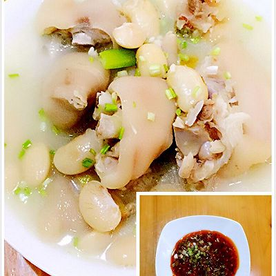 雪豆炖蹄花