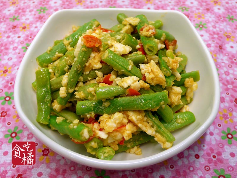 咸蛋干煸四季豆 ☆咸蛋炒蔬4