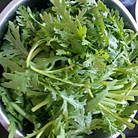 肉沫茼蒿的做法图解2