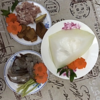 冬瓜虾仁菜脯汤的做法图解1