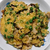 豌豆鸡蛋肉饼的做法图解1