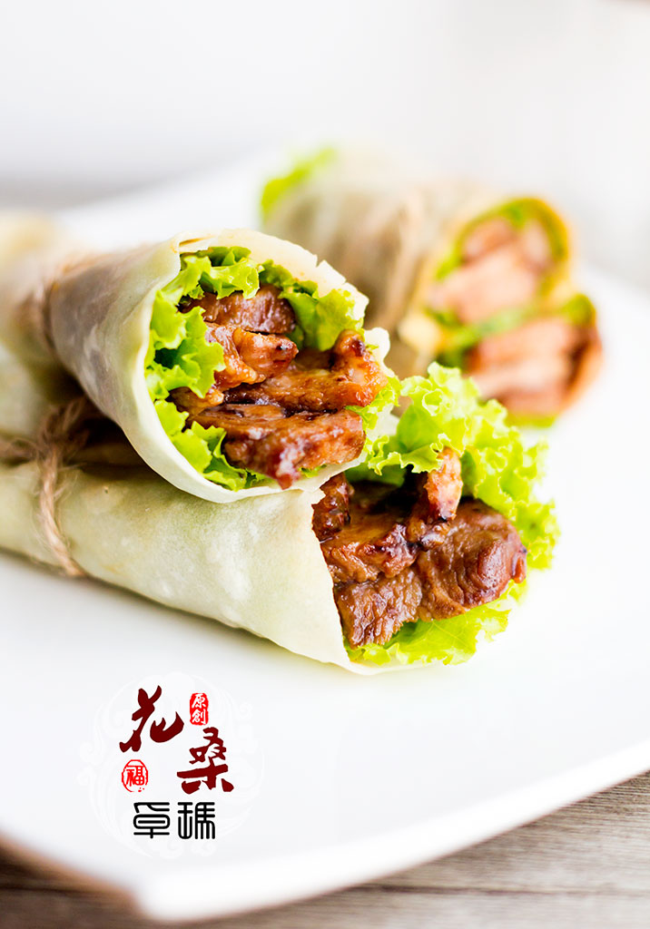 【蜜汁叉烧肉卷饼】大口吃肉贴秋膘