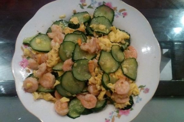 黄瓜鸡蛋炒虾仁的做法_【图解】黄瓜鸡蛋炒虾