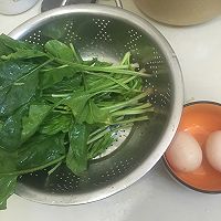 菠菜鸡蛋汤（芙蓉汤）的做法图解1