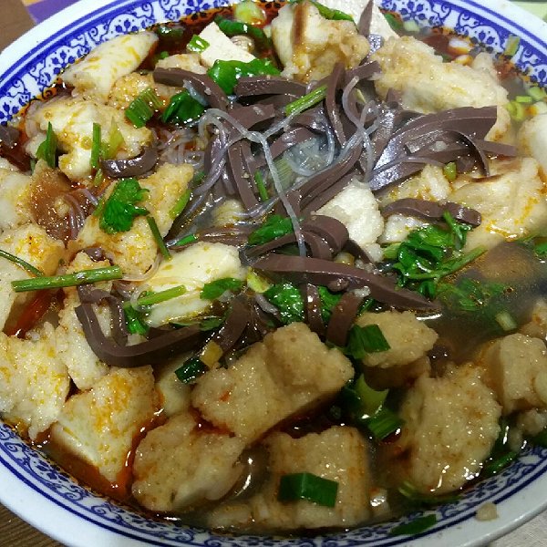 粉汤羊血泡馍