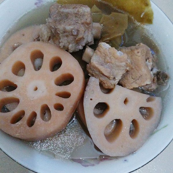 二子222的莲藕排骨海带汤做法的学习成果照