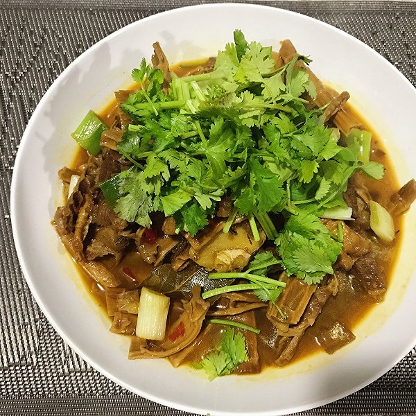 墨鱼炖鸡的笋子烧牛肉做法的学习成果照