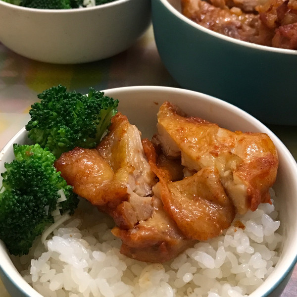 奥尔良鸡腿饭!