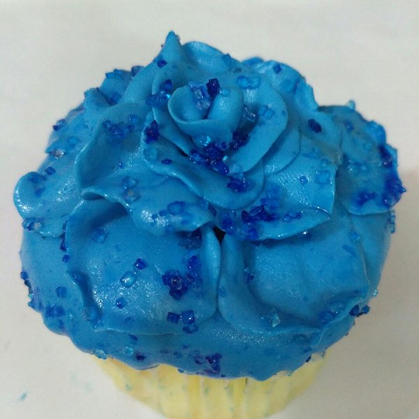 雨落飞虹的蓝色妖姬翻糖蛋糕做法的学习成果照