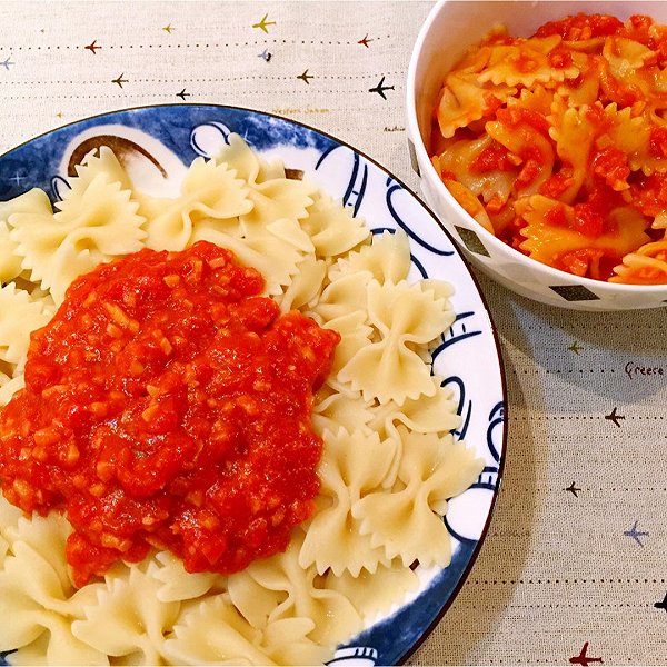晖猪猪的传统意大利肉酱面做法的学习成果照