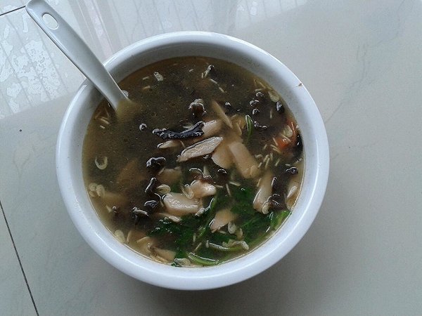 青菜蘑菇汤