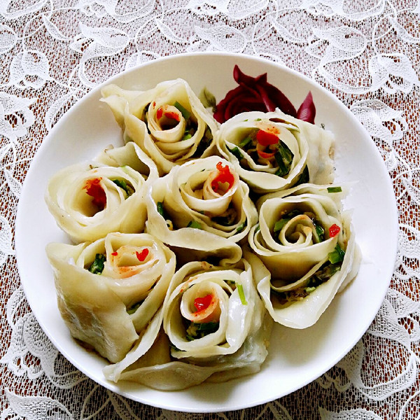 玫瑰花饺子