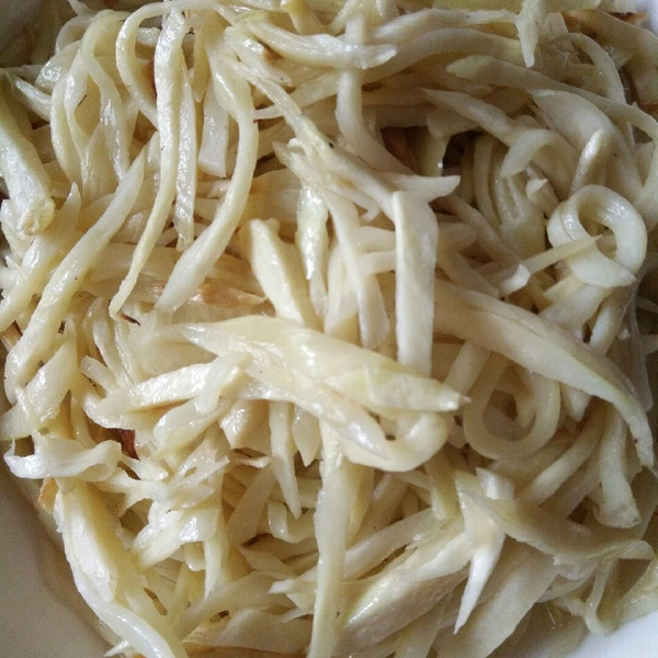 爱吃货麻麻的清炒蒿笋做法的学习成果照