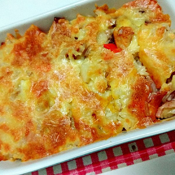 培根芝士焗饭
