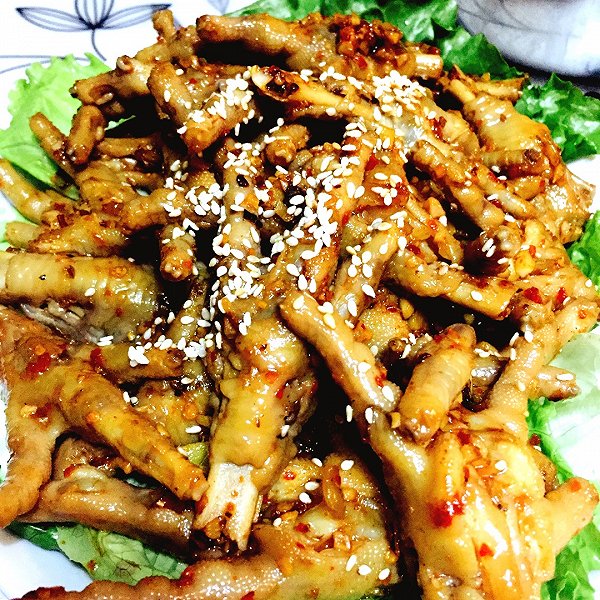 花房姑娘姑娘姑娘的香辣鸡爪做法的学习成果照