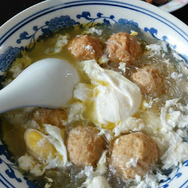 Idolmiao的粉丝肉丸鸡蛋汤做法的学习成果照