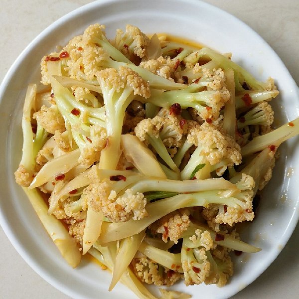 卓小然的干煸花菜做法的学习成果照