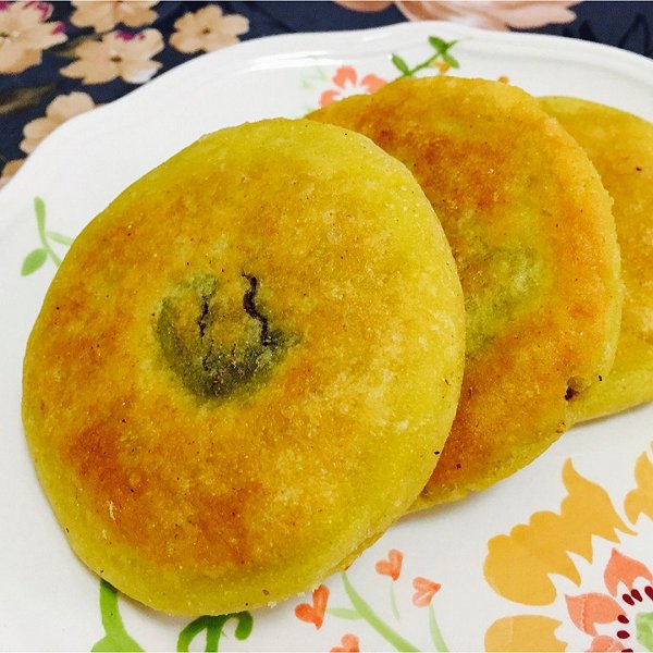 自由的阳光的粘小米红豆馅饼做法的学习成果照