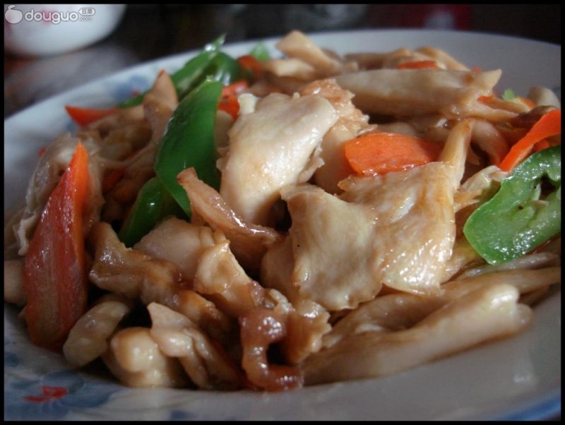 肉炒菜谱平菇小吃店价目表图片